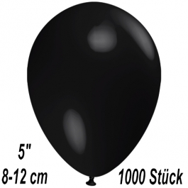 Luftballons 12 cm, Schwarz, 1000 Stück