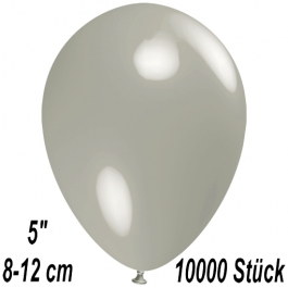 Luftballons 12 cm, Silbergrau, 10000 Stück