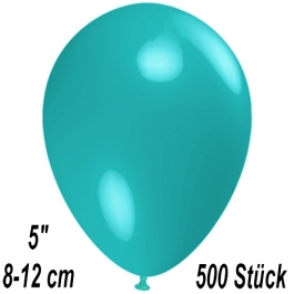 Luftballons 12 cm, Türkis, 500 Stück
