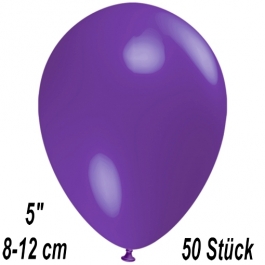 Luftballons 12 cm, Violett, 50 Stück