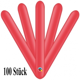 Qualatex Modellierballons, 260 Q, 100 Stück, Rot