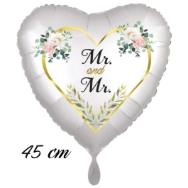 Mr. and Mr. Luftballon aus Folie zur Hochzeit