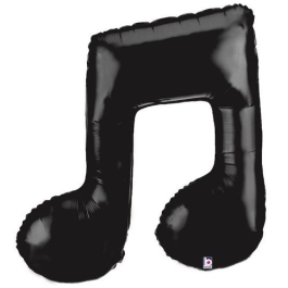 Folienballon Musiknote.Großer BAllon ohne HElium