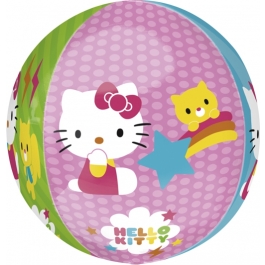 Hello Kitty  Orbz, großer  Luftballon aus Folie mit Helium