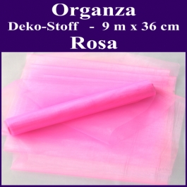 Organza Deko-Stoff, Rosa
