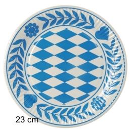 Pappteller-Dekoration-Bayrisch-Blau-23-cm