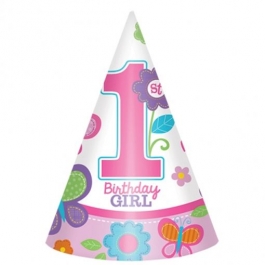 Partyhuetchen Sweet Birthday Girl zum 1. Geburtstag Maedchen