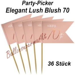 Party-Picker Elegant Lush Blush 70, Dekoration zum 70. Geburtstag