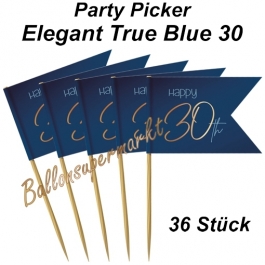 Party-Picker Elegant True Blue 30, Dekoration zum 30. Geburtstag