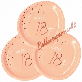 Elegant Lush Blush 18 Partyteller zum 18. Geburtstag