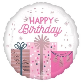 Geburtstags-Luftballon, Pastel Birthday ohne Helium