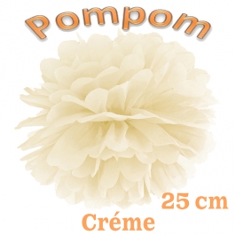 Pompom Creme, 25 cm