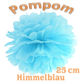 Pompom Himmelblau, 25 cm