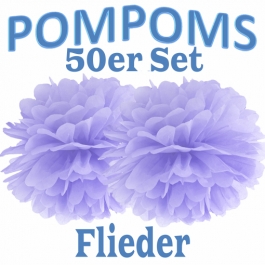 Pompoms Flieder, 50 Stück