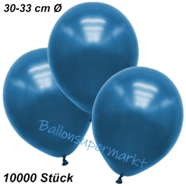 Premium Metallic Luftballons, Blau, 30-33 cm, 10000 Stück