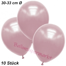 Premium Metallic Luftballons, Rosa, 30-33 cm, 10 Stück