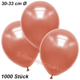 Premium Metallic Luftballons, Rosegold, 30-33 cm, 1000 Stück