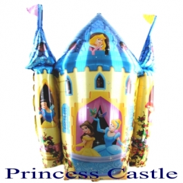 Princess Castle Luftballon aus Folie ohne Helium