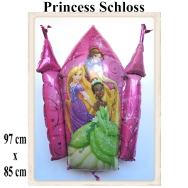 Princess Schloss, großer  Luftballon aus Folie mit Helium