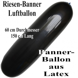 Riesen-Banner-Luftballon, Schwarz