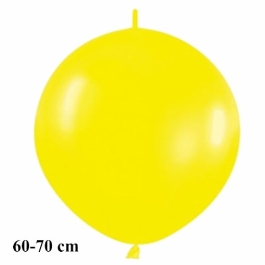 Riesen-Girlanden-Luftballon, gelb, 60-70 cm