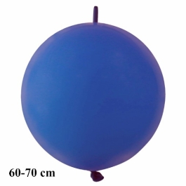 Riesen-Girlanden-Luftballon, Blau, 60-70 cm