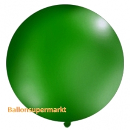 Großer Rund-Luftballon, Pastell-Dunkelgrün, 100 cm