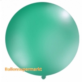 Großer Rund-Luftballon, Pastell-Grün, 100 cm