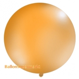 Großer Rund-Luftballon, Pastell-Orange, 100 cm