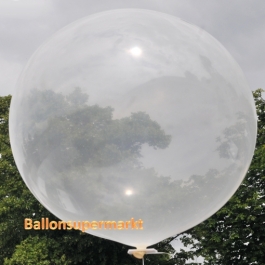 Großer Rund-Luftballon, Transparent, 100 cm
