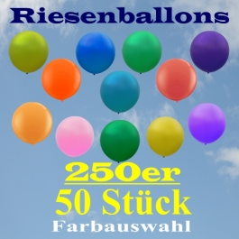 Riesenballons 250er, 50 Stück