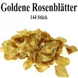 Goldene Rosenblätter, 144 Stück