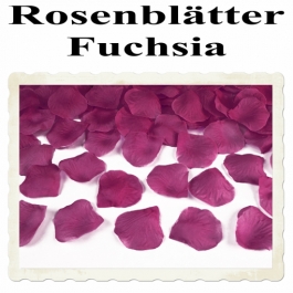 Rosenblaetter Fuchsia 100 Stueck