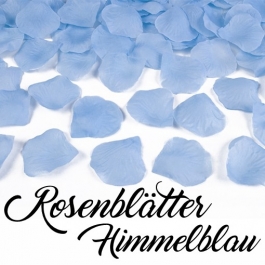 Rosenblätter Himmelblau