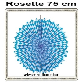 Rosette Bayrische Wochen Dekoration, 75 cm, schwer entflammbar