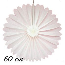 Rosette Weiß, 60 cm, schwer entflammbar