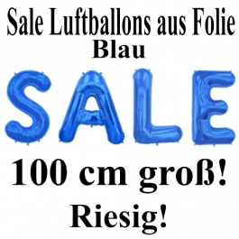 Sale Luftballons Schaufensterdekoration, 1 Meter groß, Blau
