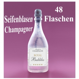 Seifenblasen Hochzeit, Wedding Bubbles Champagner, 48 Stück