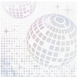 Disco Party, Mottoparty 70er Jahre, Tischdeko-Servietten, Partydekoration Disco Party, Mottoparty 70er Jahre, Tischdeko-Servietten, Partydekoration