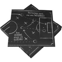 Tischdeko Servietten Fußballfeld