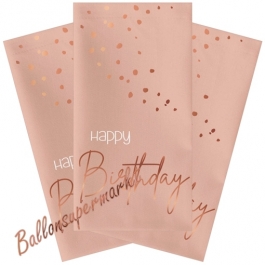 Happy Birthday Servietten Elegant Lush Blush zum Geburtstag, 10 Stück