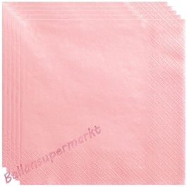 Servietten in Rosa, 20 Stück