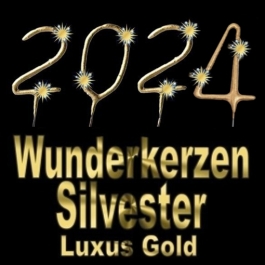 Zahlen-Wunderkerzen Gold Silvester 2024