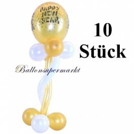 Tischdeko Silvester Luftballons Happy New Year 10 Stück
