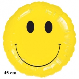 Smiley Luftballon aus Folie inklusive Helium