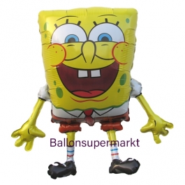 SpongeBob Luftballon aus Folie ohne Helium, Schwammkopf Ballon