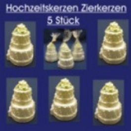 Hochzeitskerzen Mini 5 Stück