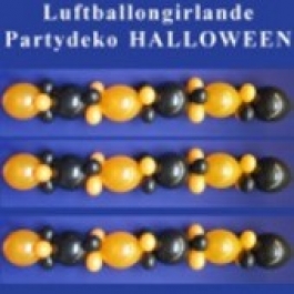 Halloween Luftballongirlande, Partydeko