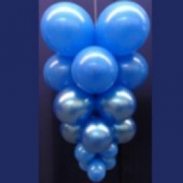 Ballontrauben mit Luftballons 10 Stück Blau