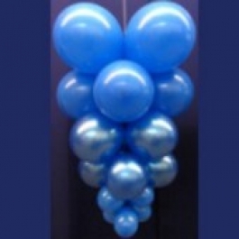 Ballontrauben mit Luftballons 5 Stück Blau